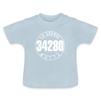 La Grande-Motte 34280 - T-shirt bio col rond Bébé - bleu clair - Devant