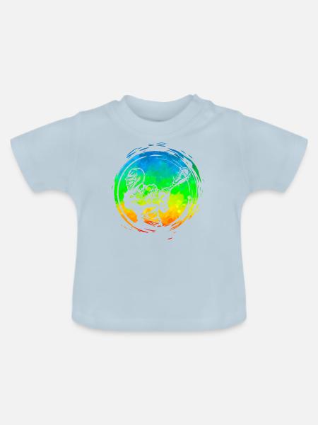 Lacrosse - Baby Bio-T-Shirt mit Rundhals - Hellblau