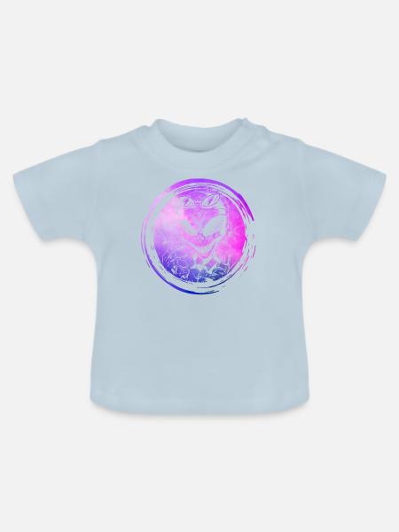 Alien - Baby Bio-T-Shirt mit Rundhals - Hellblau