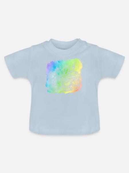 Veganes Gemüse - Baby Bio-T-Shirt mit Rundhals - Hellblau