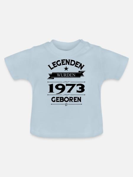 1973 - Baby Bio-T-Shirt mit Rundhals - Hellblau