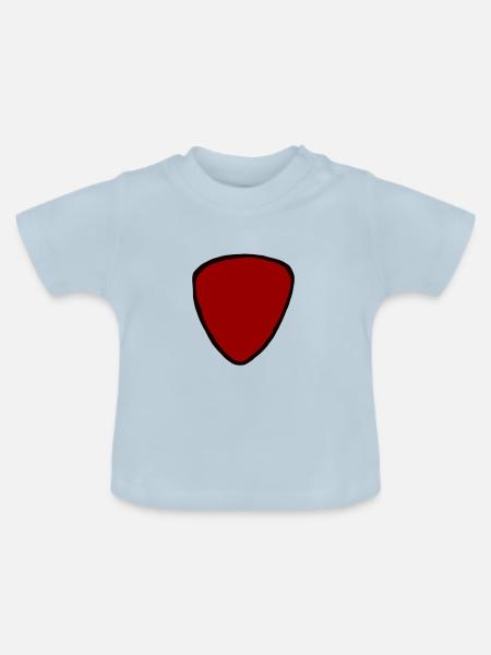 Plektrum rot - Baby Bio-T-Shirt mit Rundhals - Hellblau