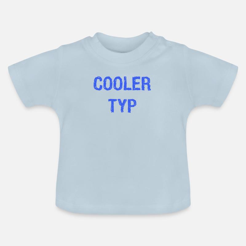 Mec cool - T-shirt bio col rond Bébé - bleu clair