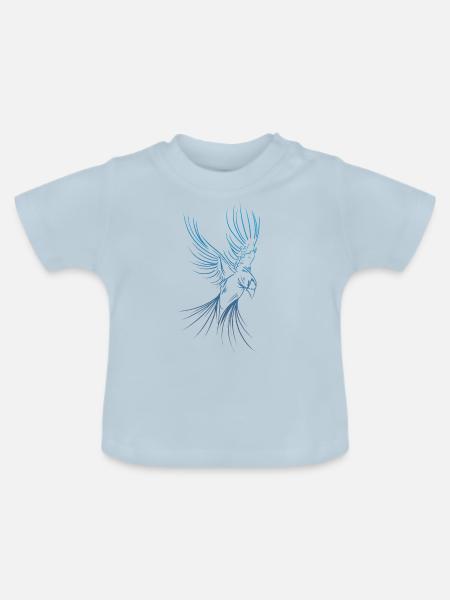 Phönix - Baby Bio-T-Shirt mit Rundhals - Hellblau