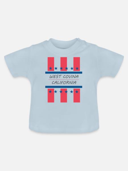 West-Covina - Baby Bio-T-Shirt mit Rundhals - Hellblau