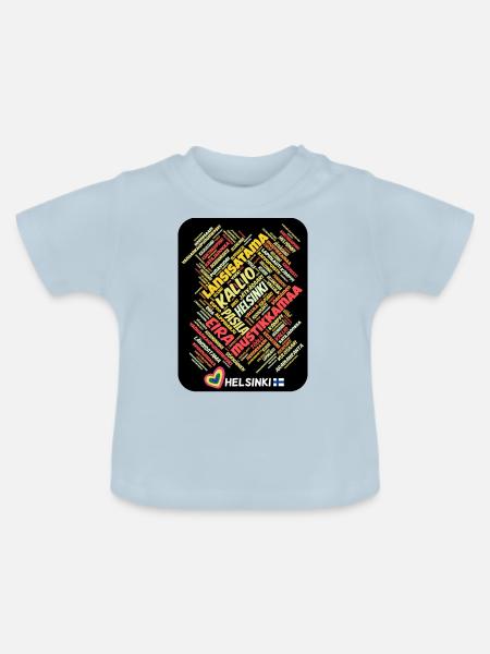 Helsinki - Baby Bio-T-Shirt mit Rundhals - Hellblau