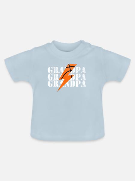 Basketball Blitz Power Design - Baby Bio-T-Shirt mit Rundhals - Hellblau