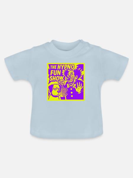 Hypno Fun Show - Baby Bio-T-Shirt mit Rundhals - Hellblau