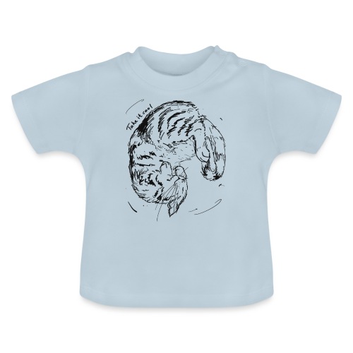 Take it cool BLACK - Baby Organic T-Shirt with Round Neck