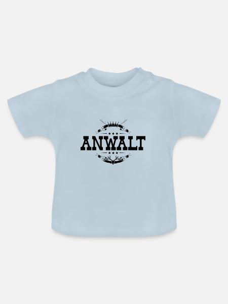 Anwalt Beruf - Baby Bio-T-Shirt mit Rundhals - Hellblau