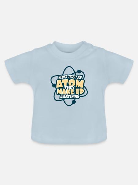 Student Nerd - Baby Bio-T-Shirt mit Rundhals - Hellblau