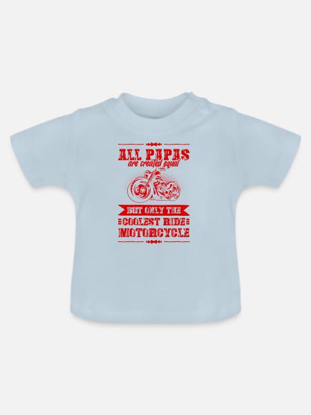 Bowling Split - Baby Bio-T-Shirt mit Rundhals - Hellblau