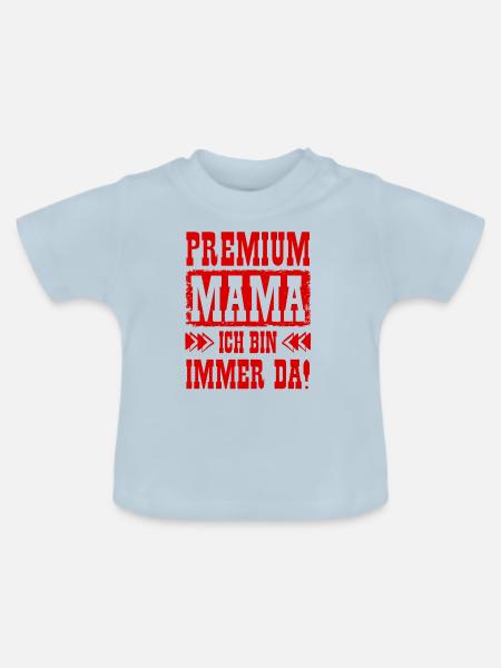 Beste Mama der Welt - Baby Bio-T-Shirt mit Rundhals - Hellblau