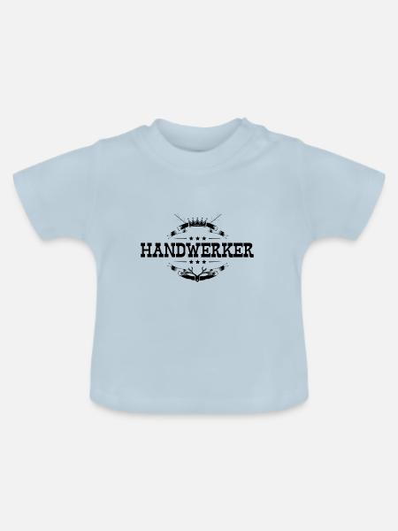 Handwerker Beruf - Baby Bio-T-Shirt mit Rundhals - Hellblau