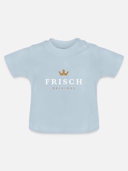 Frisch Original Familienlogo - Baby Bio-T-Shirt mit Rundhals - Hellblau