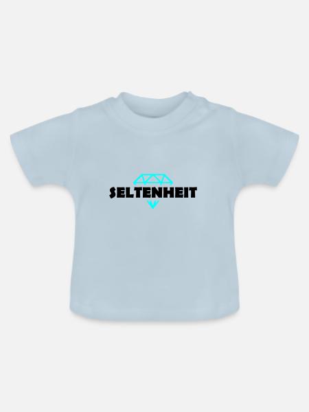 Seltenheit Unikat - Baby Bio-T-Shirt mit Rundhals - Hellblau