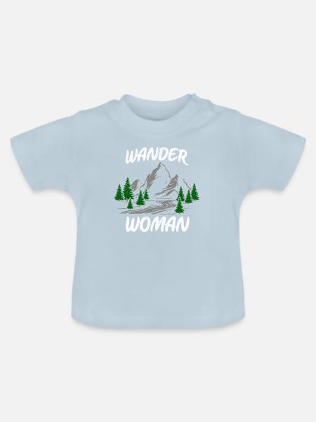 Wander Women - Baby Bio-T-Shirt mit Rundhals - Hellblau