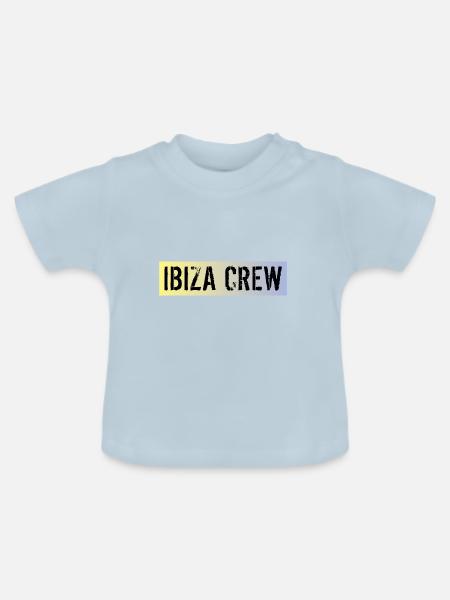 Ibiza Crew - Baby Bio-T-Shirt mit Rundhals - Hellblau