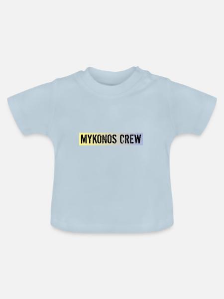Mykonos Crew - Baby Bio-T-Shirt mit Rundhals - Hellblau