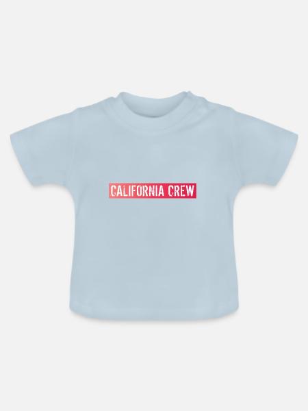 California Crew - Baby Bio-T-Shirt mit Rundhals - Hellblau