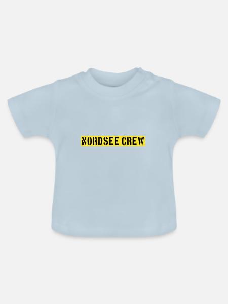 Nordsee Crew - Baby Bio-T-Shirt mit Rundhals - Hellblau