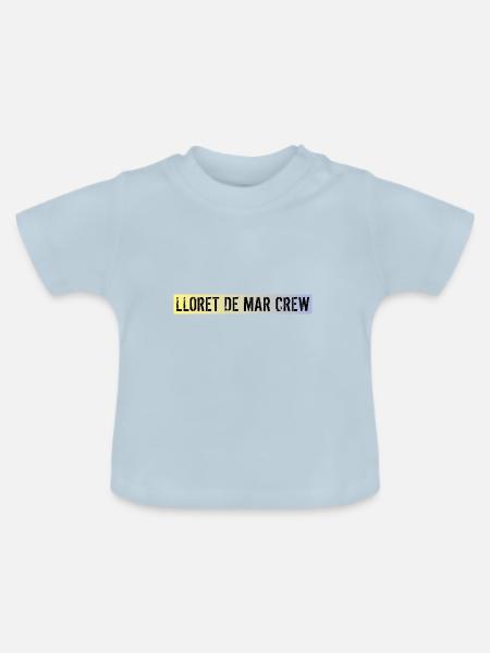 Lloret De Mar Crew - Baby Bio-T-Shirt mit Rundhals - Hellblau