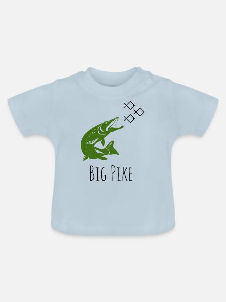 Big Pike - Baby Bio-T-Shirt mit Rundhals - Hellblau