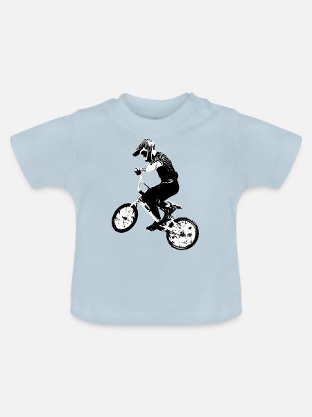 bmx - Baby Bio-T-Shirt mit Rundhals - Hellblau