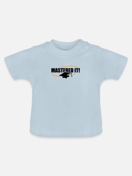 Master 2025 Masterabschluss Sponsion Graduation - Baby Bio-T-Shirt mit Rundhals - Hellblau