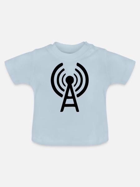 sender - Baby Bio-T-Shirt mit Rundhals - Hellblau