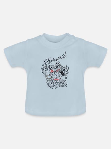 Always on Time - Baby Bio-T-Shirt mit Rundhals - Hellblau