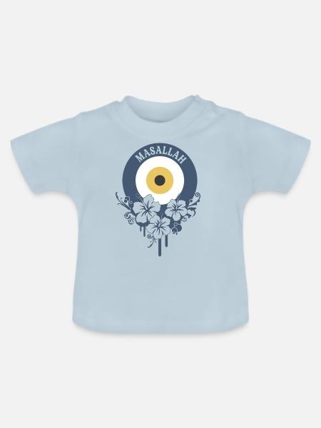 Nazar - Baby Bio-T-Shirt mit Rundhals - Hellblau