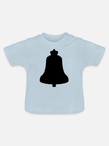Kirchen Glocke - Baby Bio-T-Shirt mit Rundhals - Hellblau