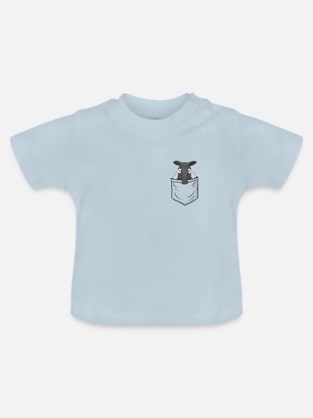 Tapir Fan Art Schabracken-Tapir In Deiner Tasche - Baby Bio-T-Shirt mit Rundhals - Hellblau