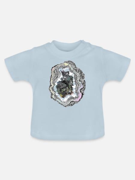Druse - Baby Bio-T-Shirt mit Rundhals - Hellblau