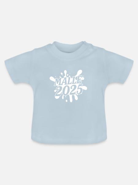 Malle 2025 - Baby Bio-T-Shirt mit Rundhals - Hellblau