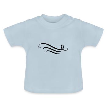 Dekoration - Baby Bio-T-Shirt mit Rundhals - Hellblau - Vorne