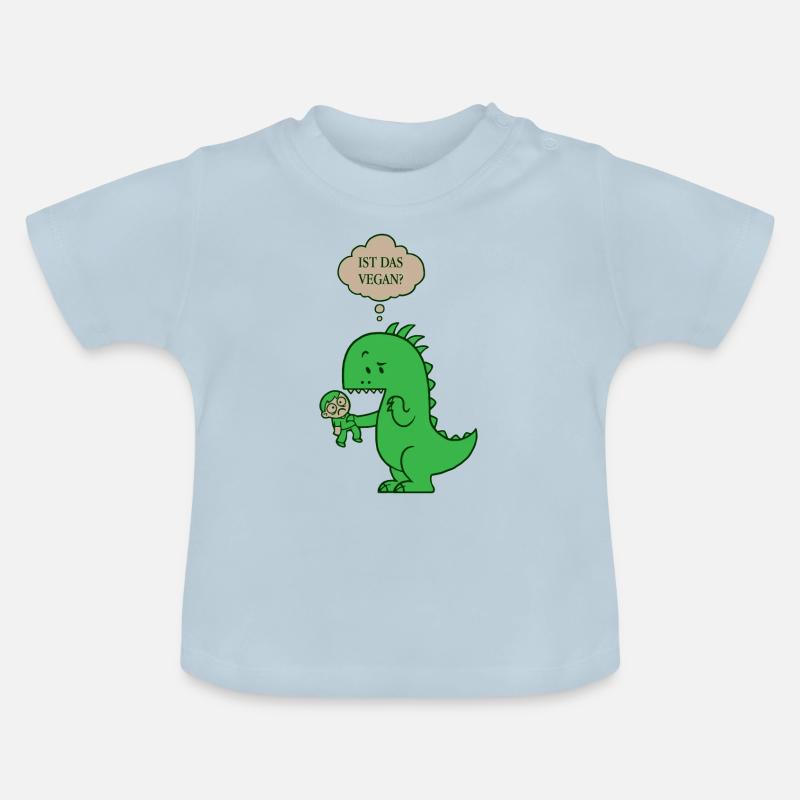 Ist das Vegan - Baby Bio-T-Shirt mit Rundhals - Hellblau