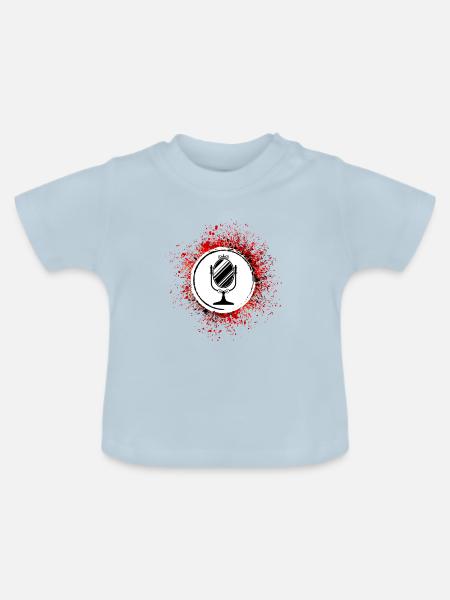 Spiegel Icon Silhouette - Baby Bio-T-Shirt mit Rundhals - Hellblau