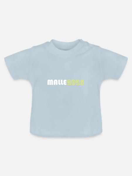 Malle 2025 - Baby Bio-T-Shirt mit Rundhals - Hellblau