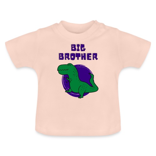 Gave til storebror - Big brother - Økologisk baby-T-skjorte med rund hals