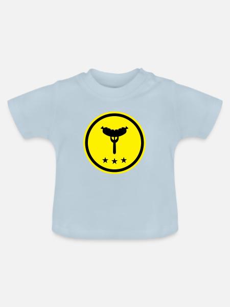Wurst Gabel - Baby Bio-T-Shirt mit Rundhals - Hellblau
