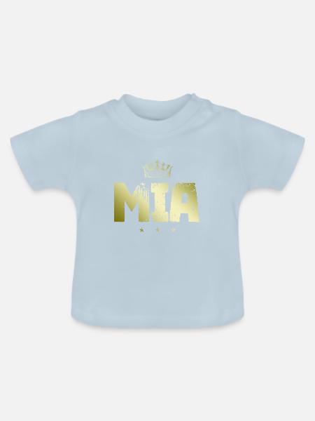 Mia - Baby Bio-T-Shirt mit Rundhals - Hellblau