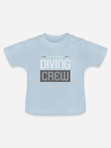Diving Crew - Baby Bio-T-Shirt mit Rundhals - Hellblau