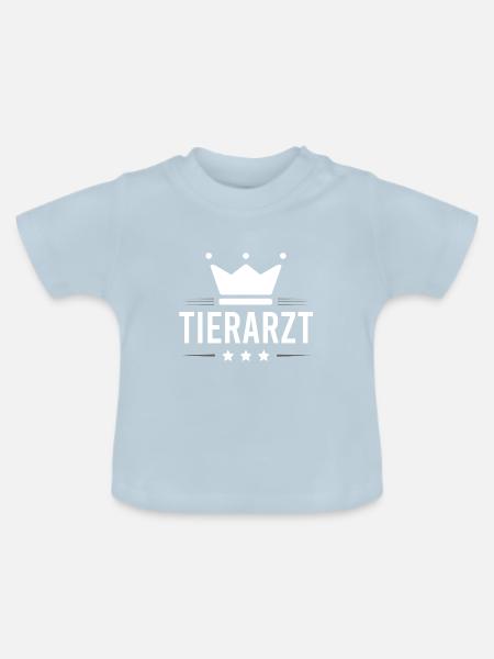 Tierarzt Beruf - Baby Bio-T-Shirt mit Rundhals - Hellblau