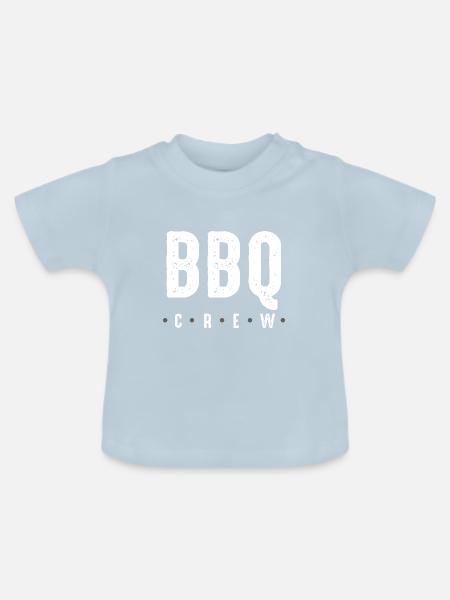 Bbq Crew - Baby Bio-T-Shirt mit Rundhals - Hellblau