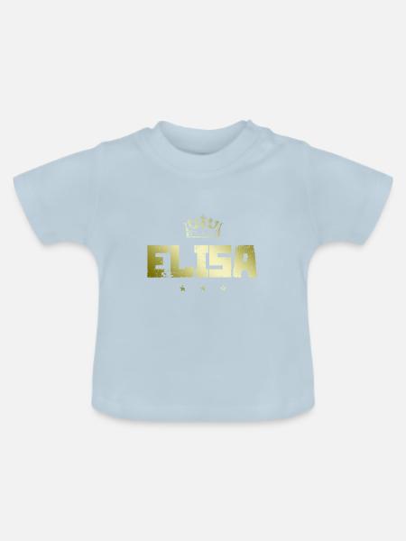 Elisa - Baby Bio-T-Shirt mit Rundhals - Hellblau