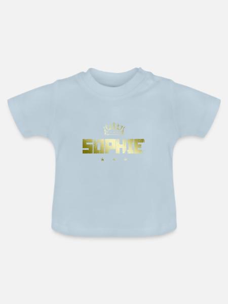 Sophie - Baby Bio-T-Shirt mit Rundhals - Hellblau