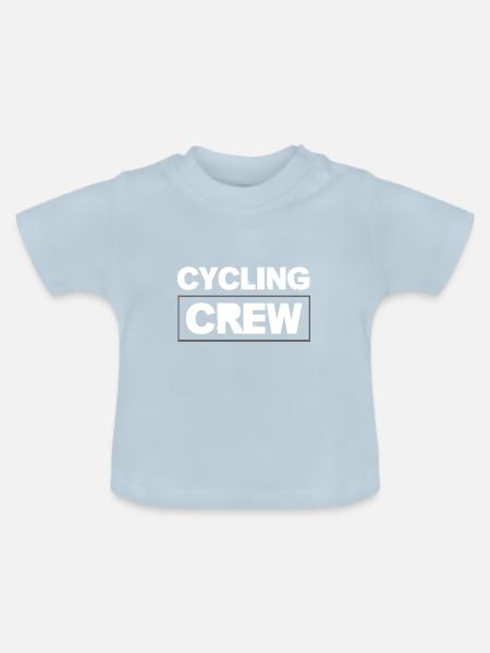 Cycling Crew - Baby Bio-T-Shirt mit Rundhals - Hellblau