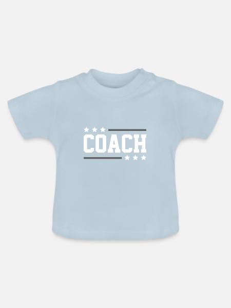 Coach Trainer - Baby Bio-T-Shirt mit Rundhals - Hellblau